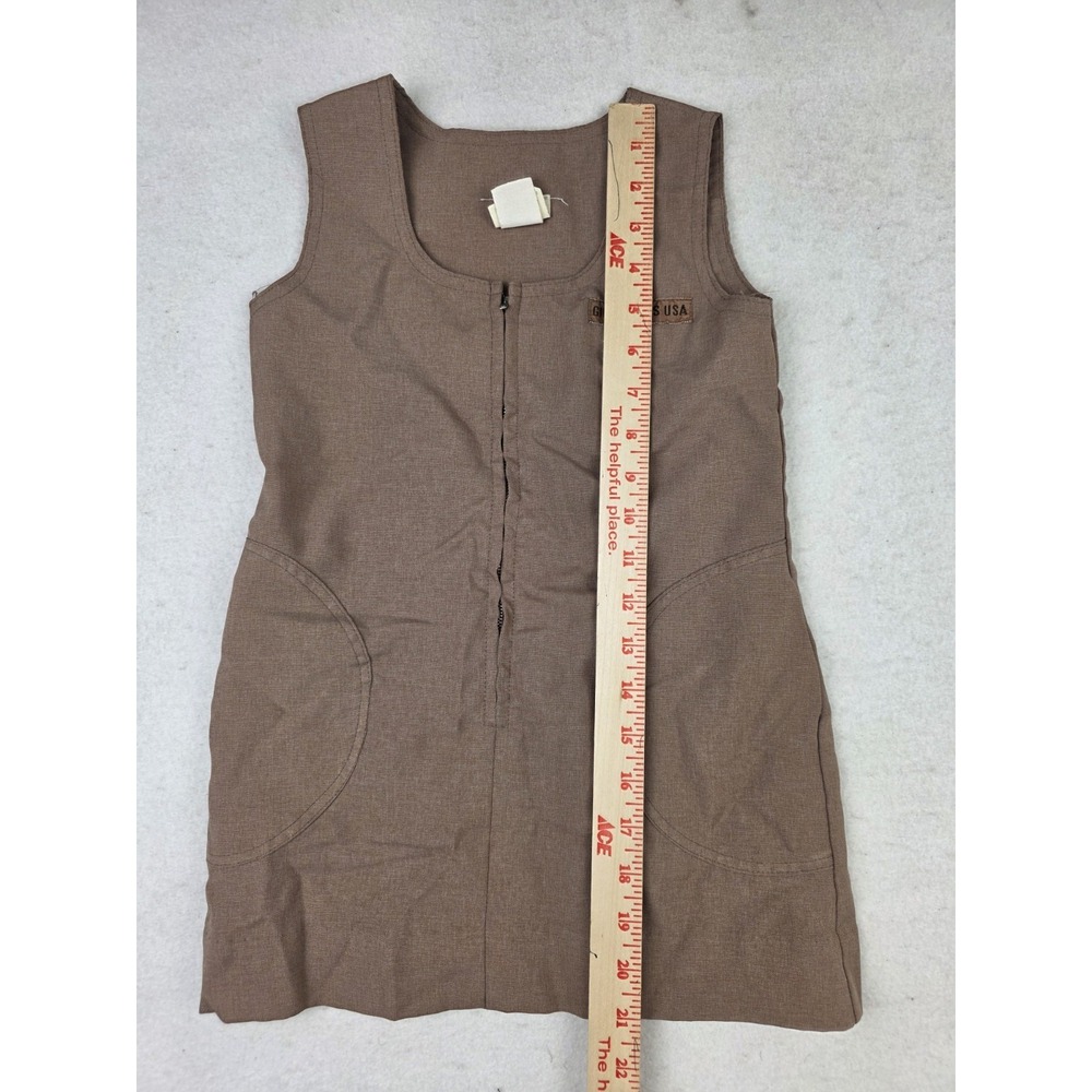 Vintage Girl Scouts Uniform Brownie Jumper Dress Size 6‎ USA Made I-200 Style - Picture 6 of 6